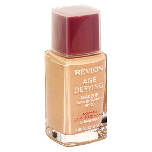 REVLON Age Defying Makeup with Botafirm, SPF 20, Normal/Combination Skin, Bare Buff 02, 1.25-Ounce - ADDROS.COM
